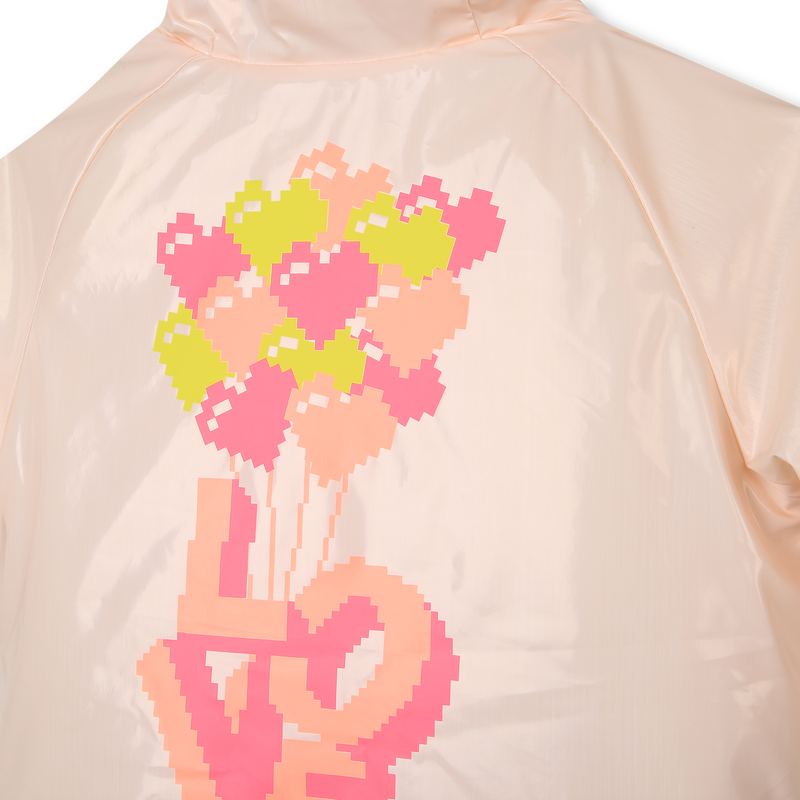 Fleece-lined graphic raincoat BILLIEBLUSH 
                    GIRL