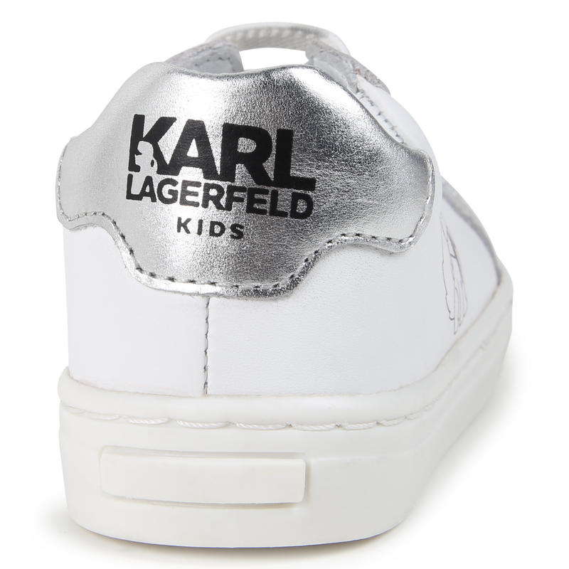 Low-Top Leather Sneakers KARL LAGERFELD KIDS 
                    UNISEX
