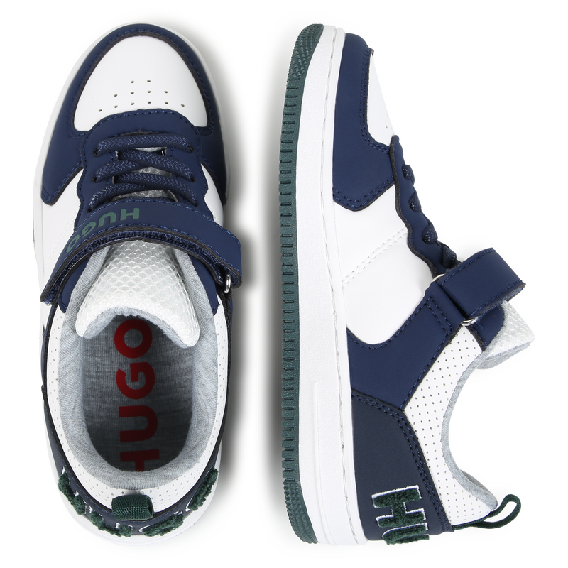Lace-Up Velcro Sneakers HUGO 
                    BOY