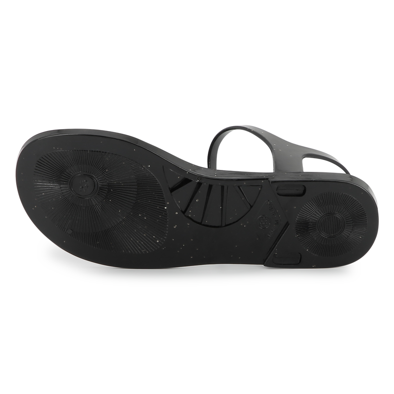 Buckled sandals with badge KARL LAGERFELD KIDS 
                    GIRL