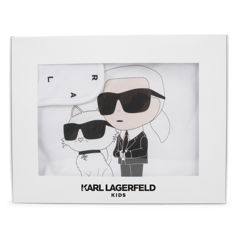 Printed cotton blanket KARL LAGERFELD KIDS 
                    UNISEX