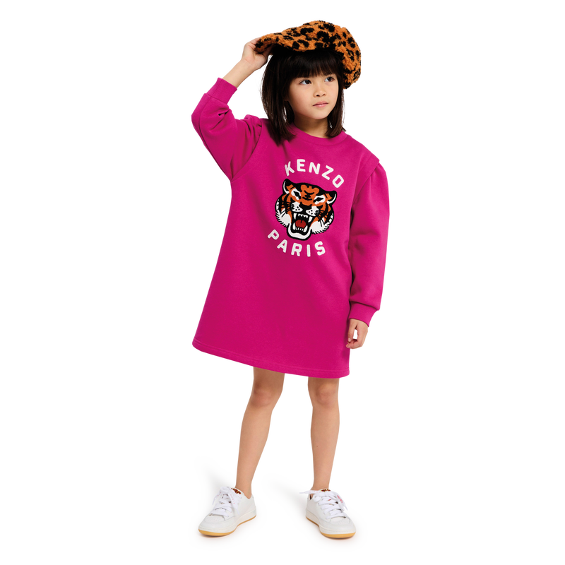 Gathered Fleece Dress KENZO KIDS 
                    GIRL