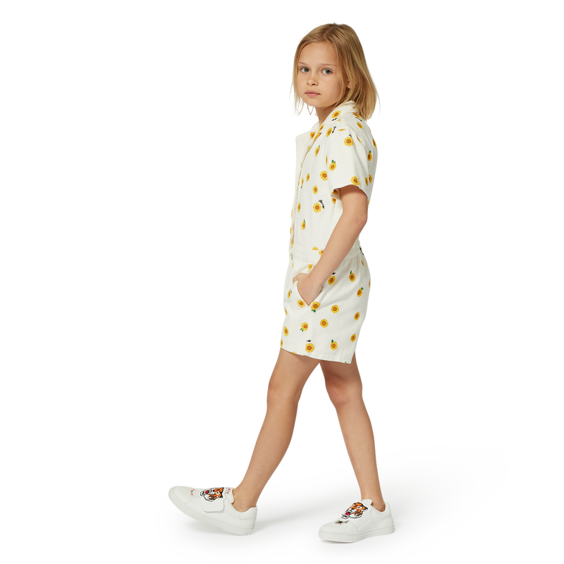 Cotton shorts romper KENZO KIDS 
                    GIRL