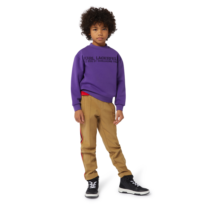 High-Top Leather Sneakers KARL LAGERFELD KIDS 
                    BOY
