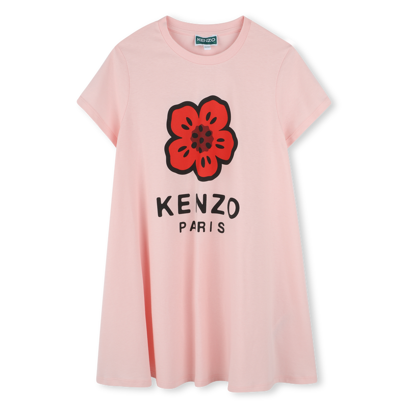 Loose dress with logo print KENZO KIDS 
                    GIRL