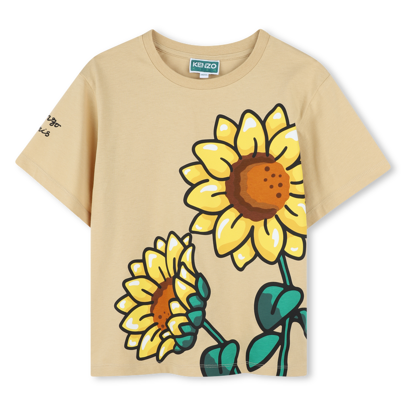 Sunflower-print T-shirt KENZO KIDS 
                    GIRL
