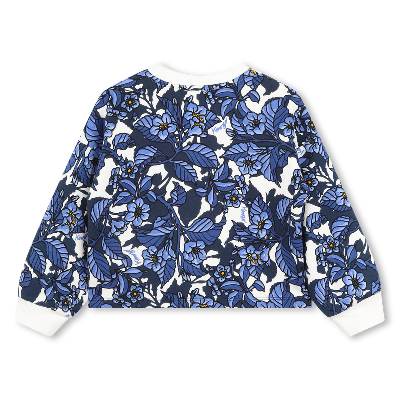All-Over Print Fleece Sweater KENZO KIDS 
                    GIRL