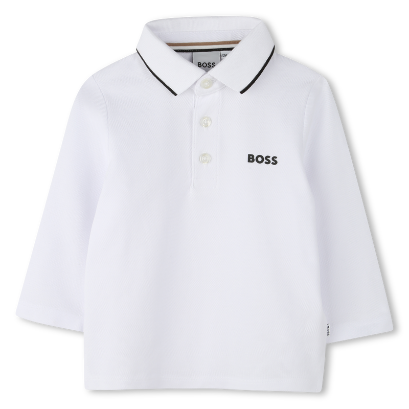 Cotton Piqué Polo BOSS 
                    BOY