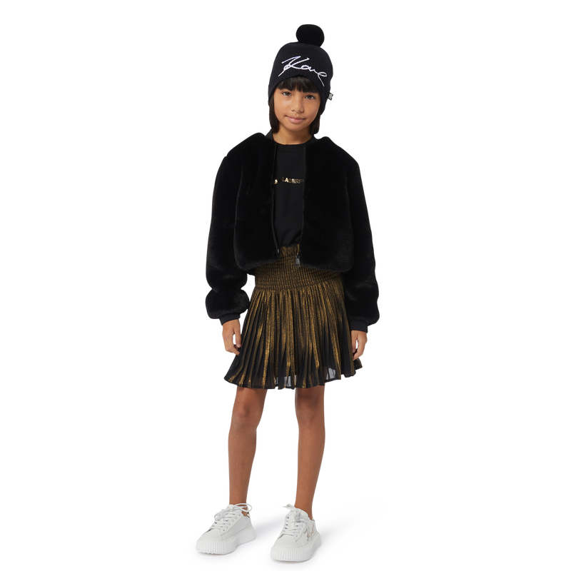 Fluffy Polar Fleece Jacket KARL LAGERFELD KIDS 
                    GIRL