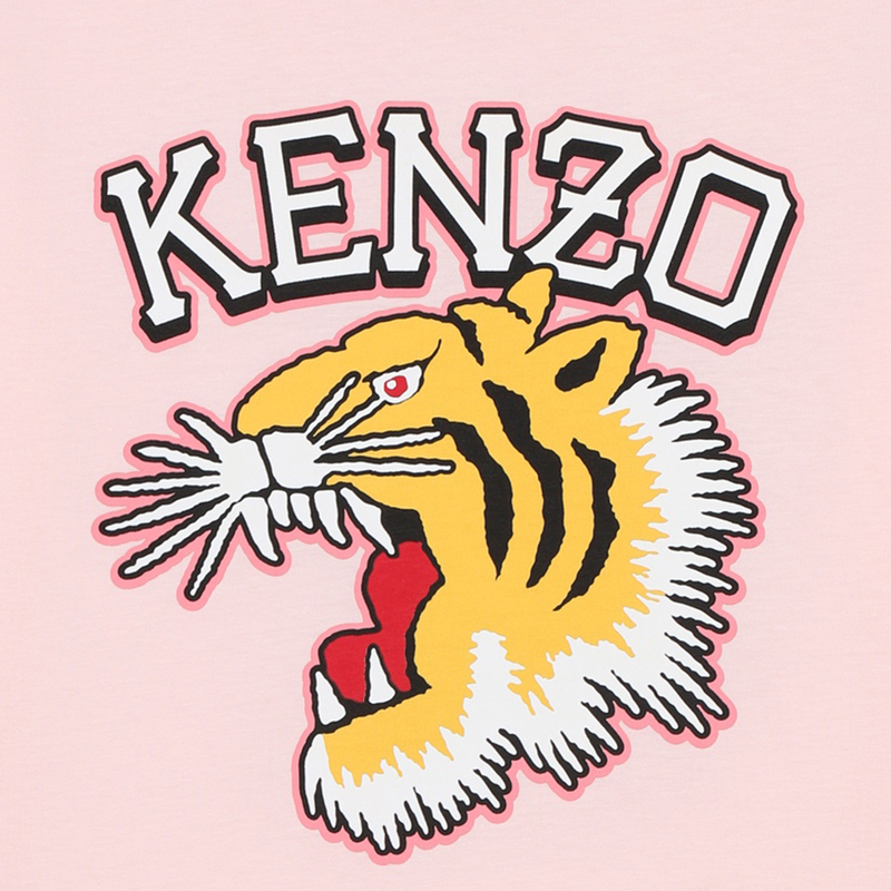 Printed Cotton Dress KENZO KIDS 
                    GIRL