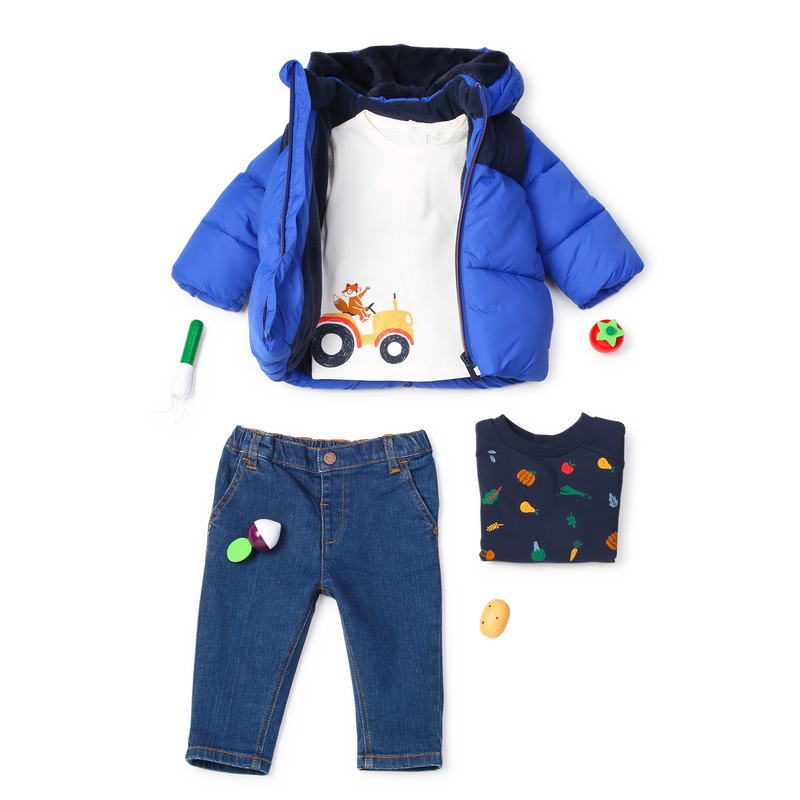 Two-Tone Water-Repellent Parka CARREMENT BEAU 
                    BOY