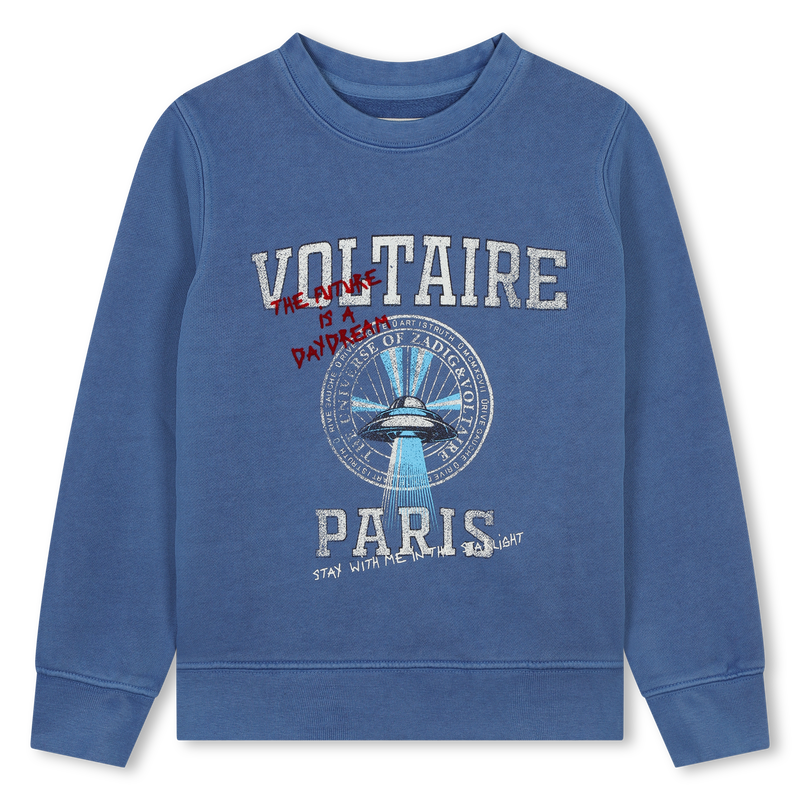Cotton Fleece Sweatshirt ZADIG & VOLTAIRE 
                    BOY