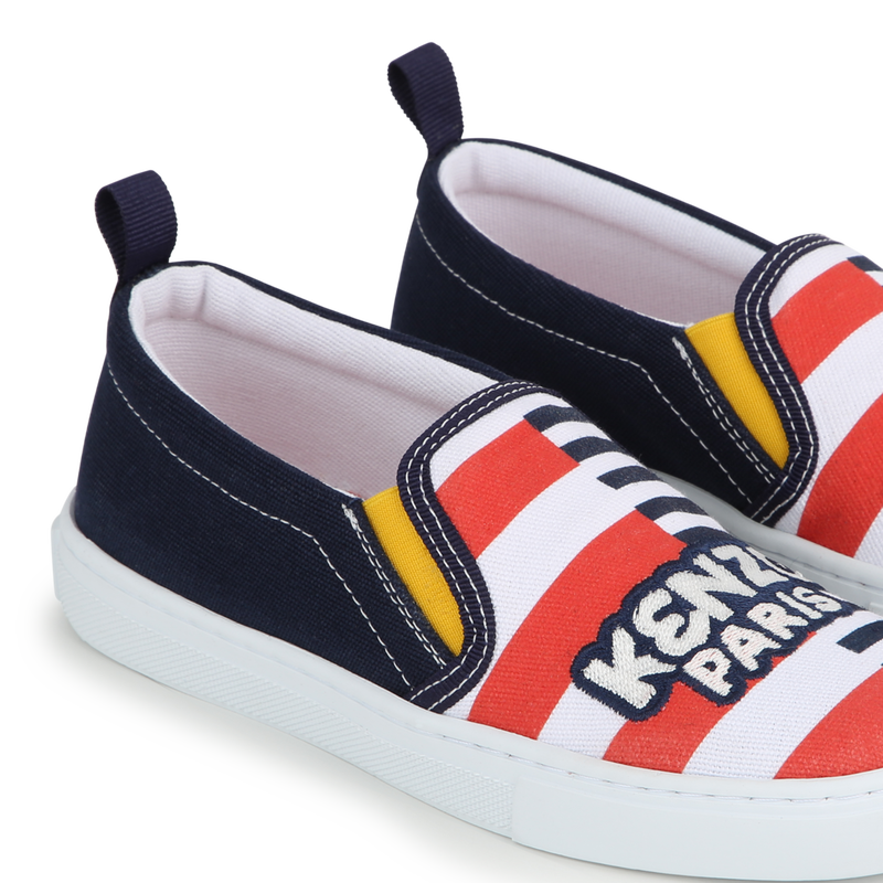 Cotton denim sneakers KENZO KIDS 
                    UNISEX