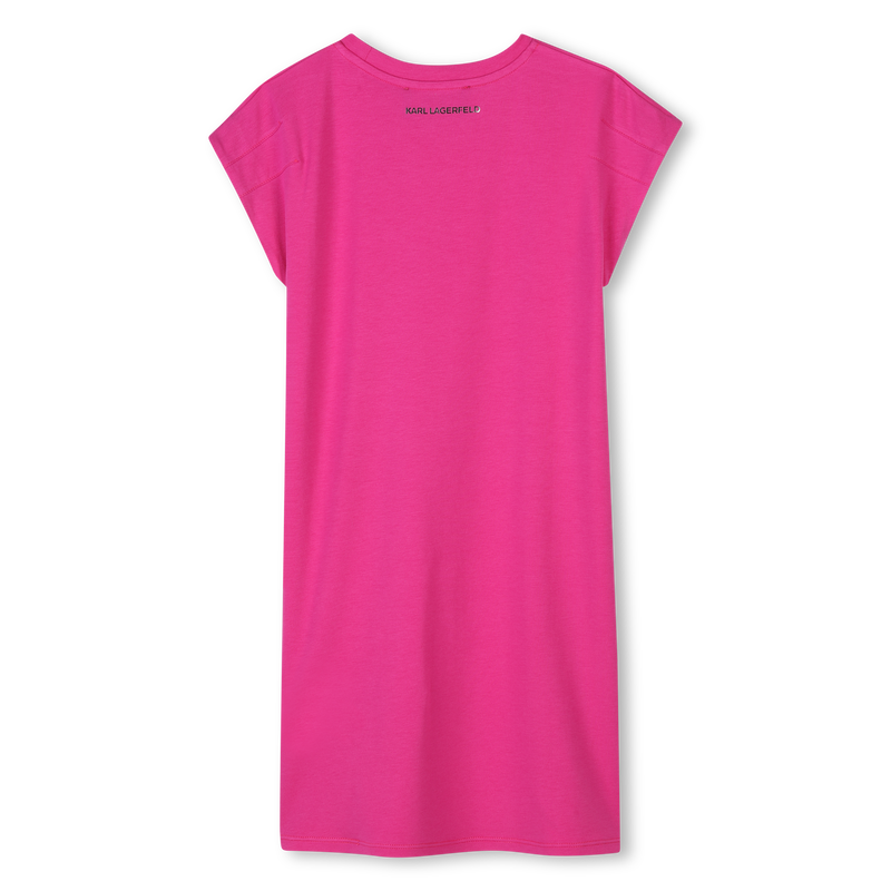 Novelty short-sleeved dress KARL LAGERFELD KIDS 
                    GIRL