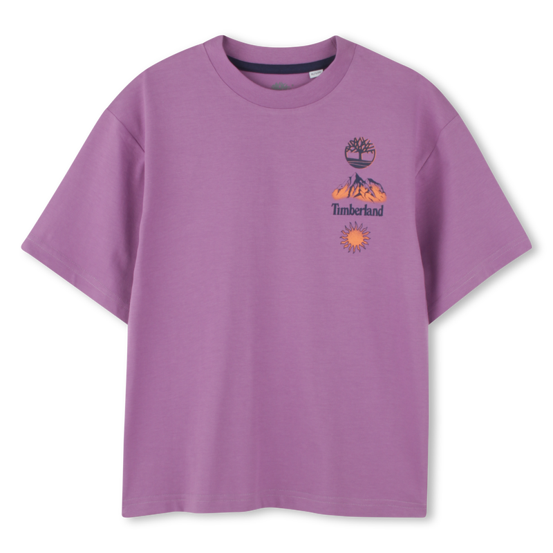 Loose mountain-print T-shirt TIMBERLAND 
                    BOY