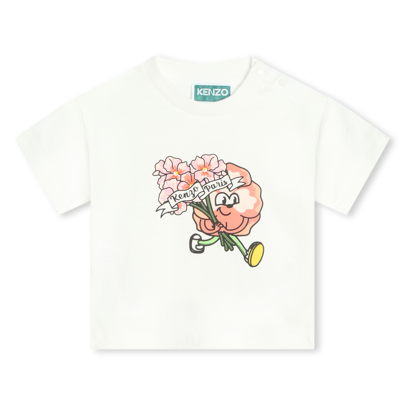 Printed cotton T-shirt KENZO KIDS 
                    GIRL