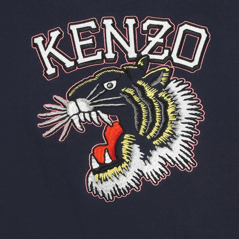 Embroidered Cotton Sweatshirt KENZO KIDS 
                    GIRL
