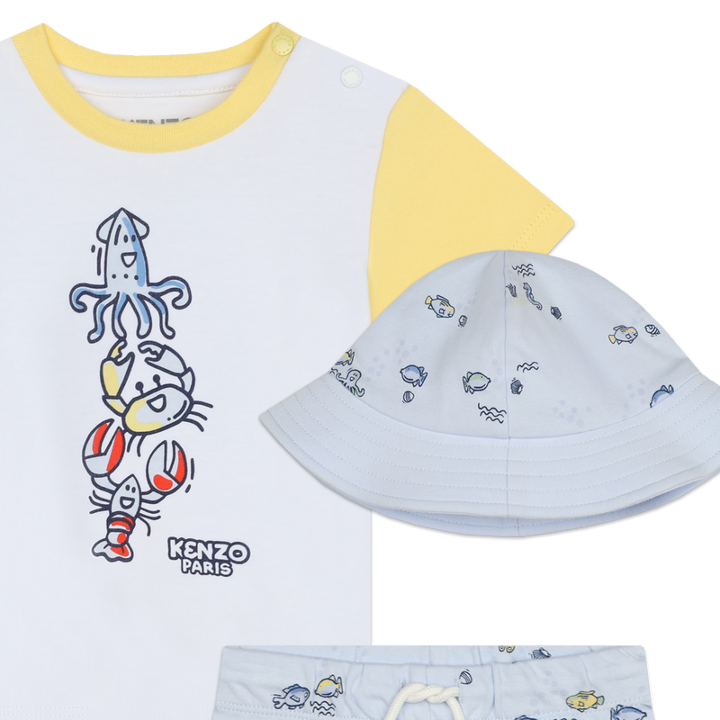 Organic cotton ensemble gift set KENZO KIDS 
                    BOY