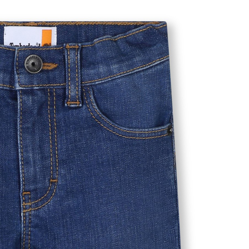 Straight-Cut Contrast Jeans TIMBERLAND 
                    BOY