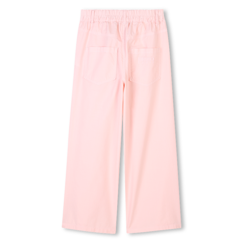 Flared poplin trousers KENZO KIDS 
                    GIRL