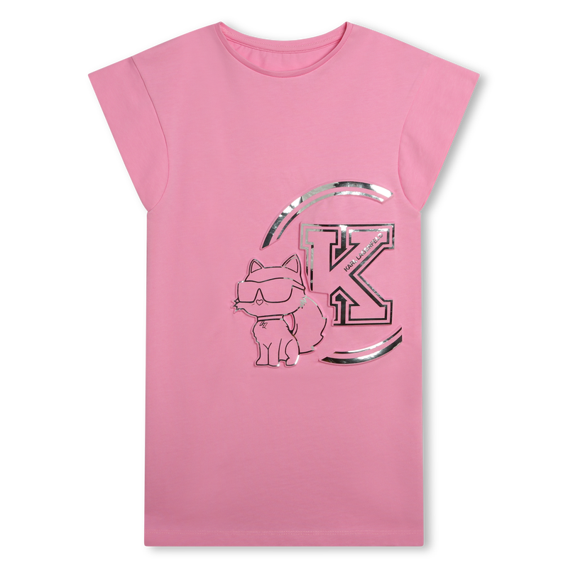 Straight Printed Dress KARL LAGERFELD KIDS 
                    GIRL
