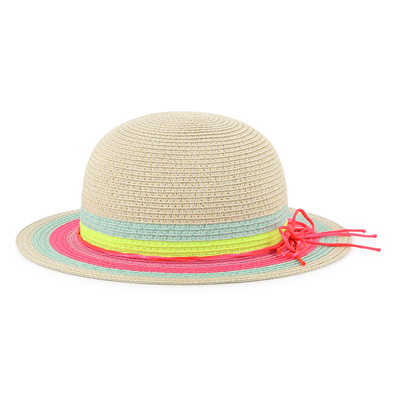 Sun hat with colored stripes BILLIEBLUSH 
                    GIRL