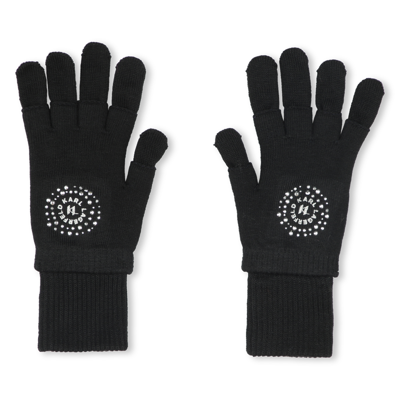 Knitted Mitten-Gloves KARL LAGERFELD KIDS 
                    GIRL