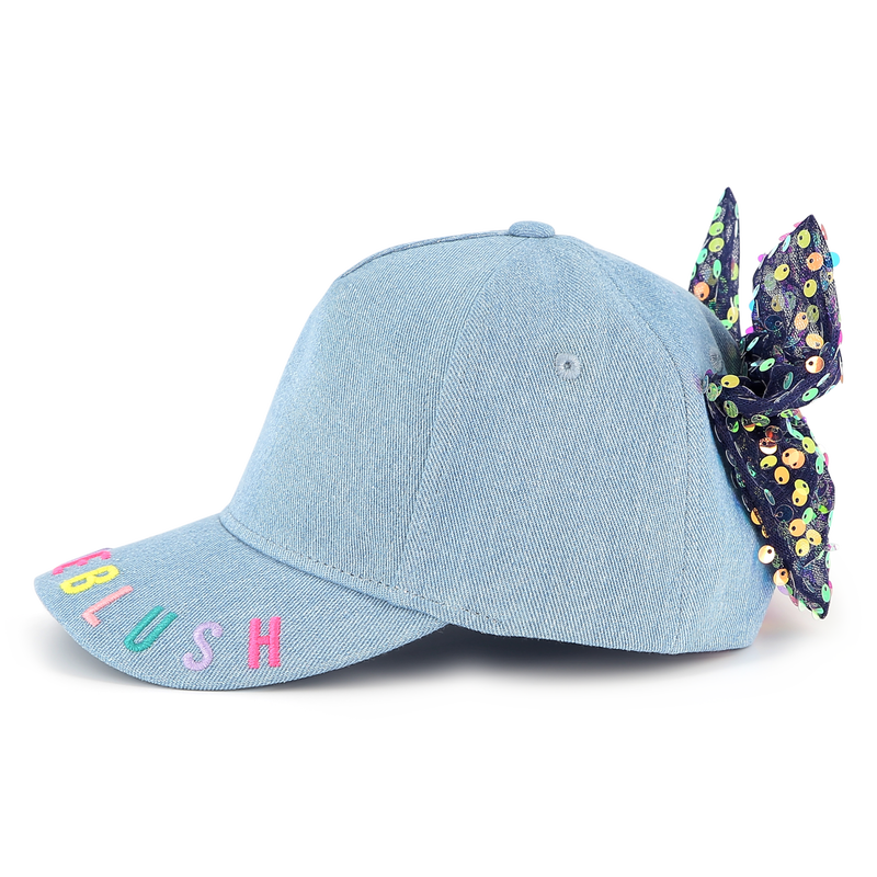 Denim baseball cap with bow BILLIEBLUSH 
                    GIRL
