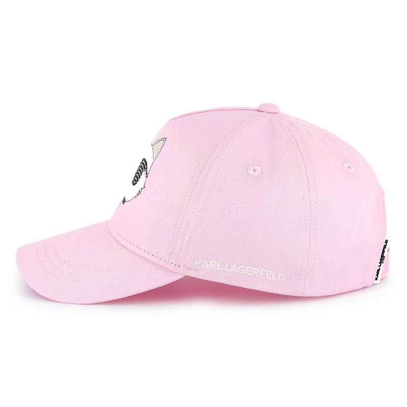 Adjustable cotton baseball cap KARL LAGERFELD KIDS 
                    GIRL