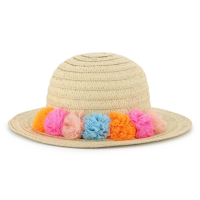 Iridescent pompom sun hat BILLIEBLUSH 
                    GIRL