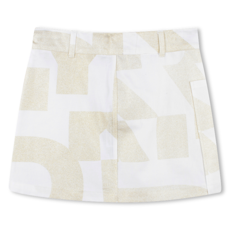 Cotton and linen skirt DKNY 
                    GIRL