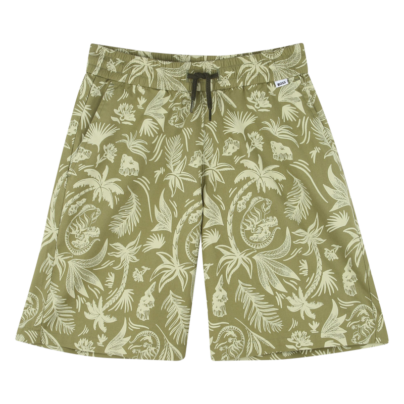 Printed cotton Bermuda shorts BOSS 
                    BOY