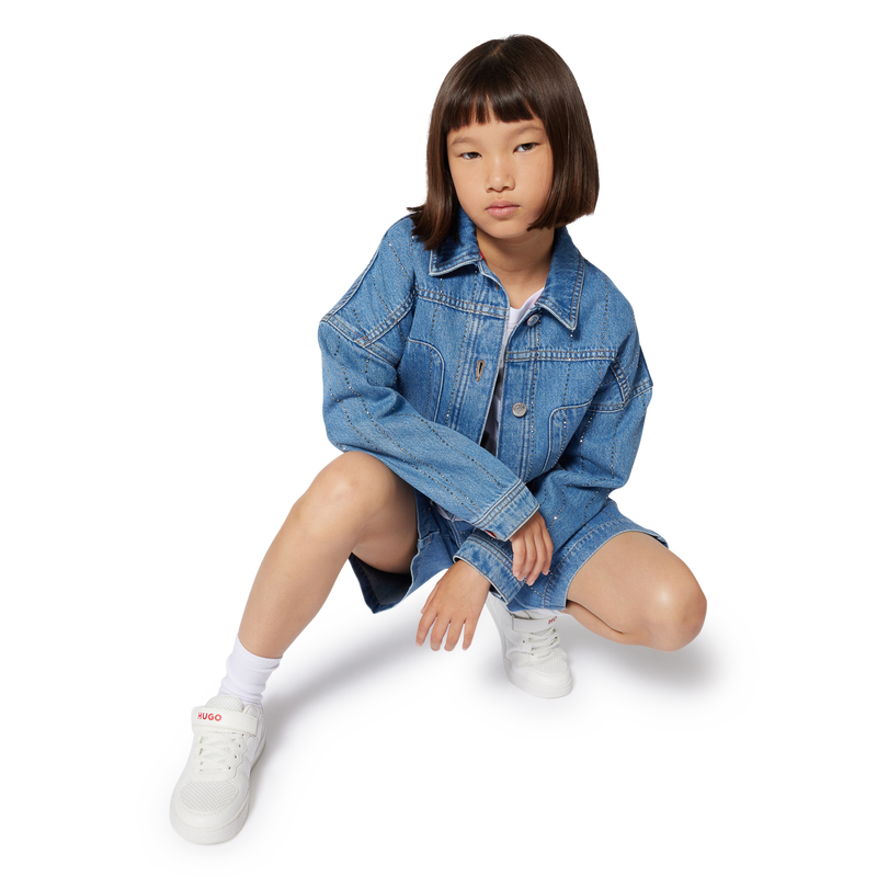 Striped denim jacket HUGO 
                    GIRL