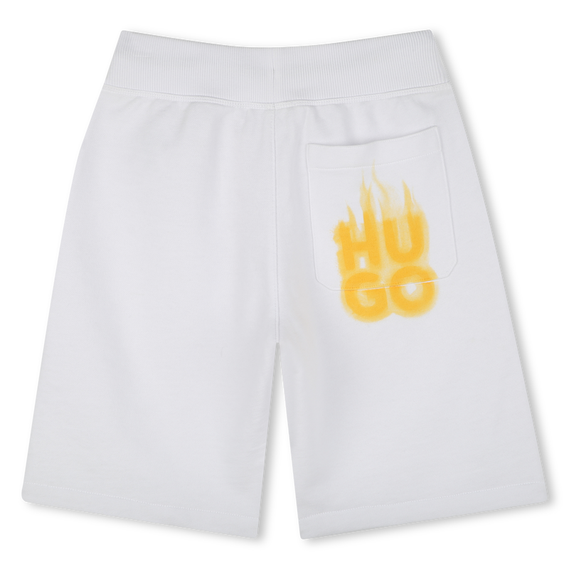 Fleece Bermuda running shorts HUGO 
                    BOY