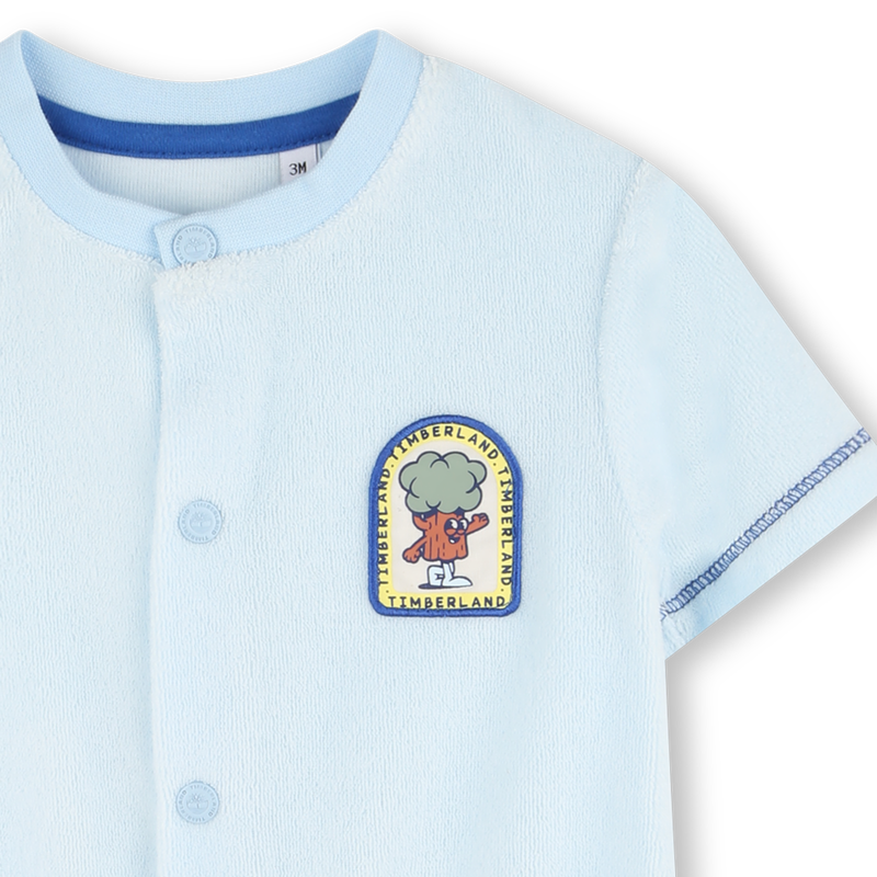 Short terry cloth romper TIMBERLAND 
                    BOY