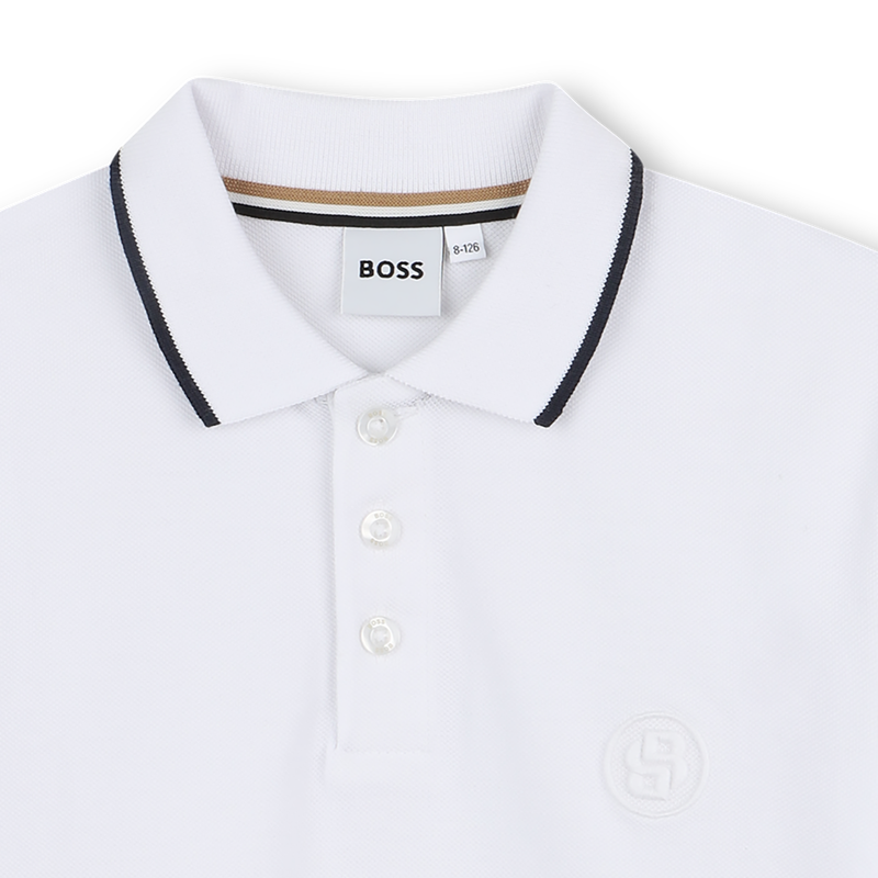 Straight cotton polo shirt BOSS 
                    BOY