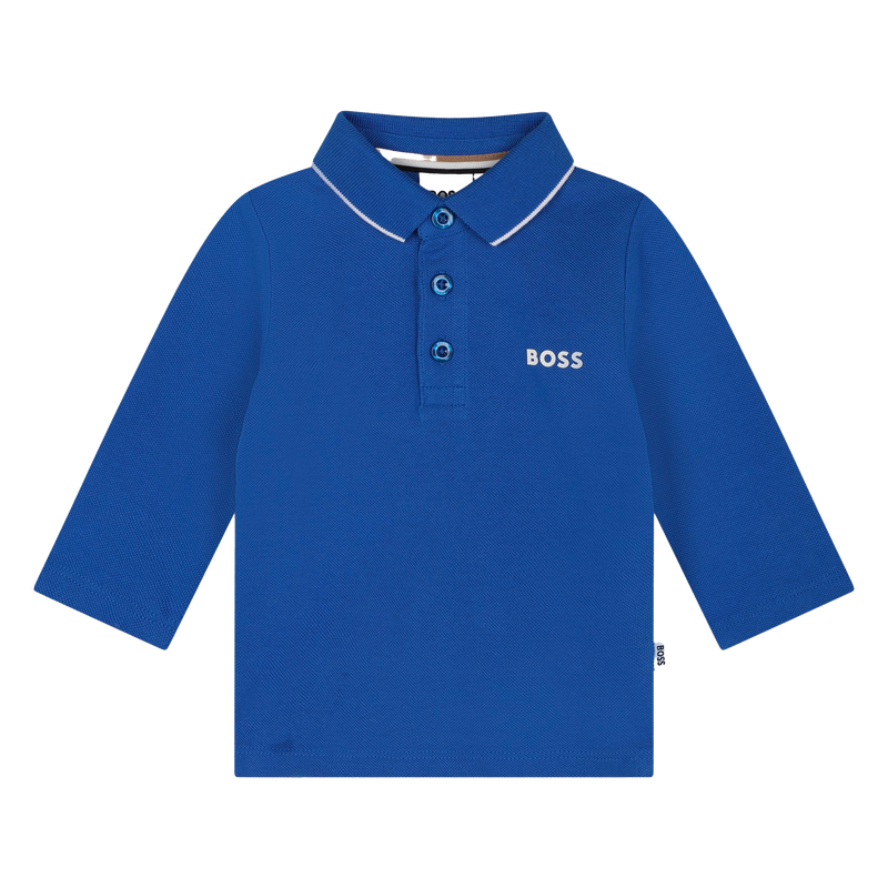 Cotton Piqué Polo BOSS 
                    BOY