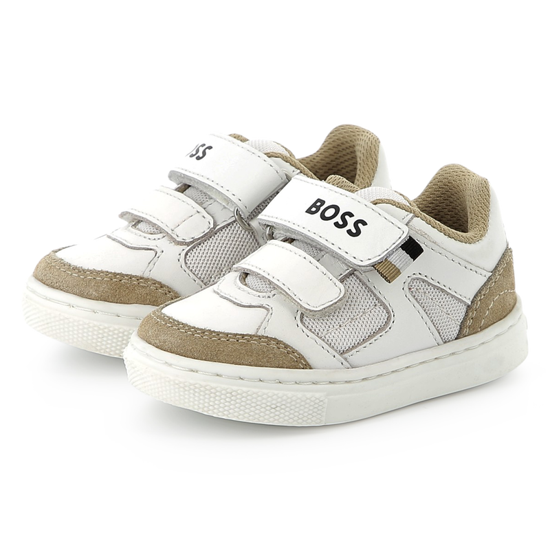 Leather Velcro sneakers BOSS 
                    BOY
