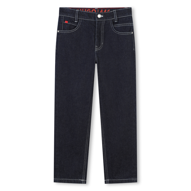 Relaxed Cotton Five-Pocket Jeans HUGO 
                    BOY