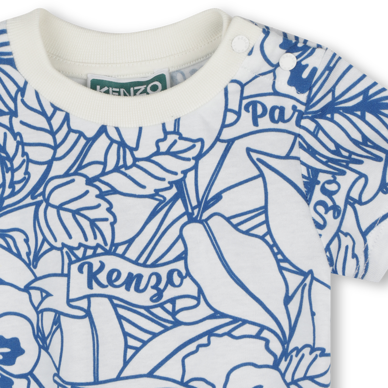 Printed cotton T-shirt KENZO KIDS 
                    BOY