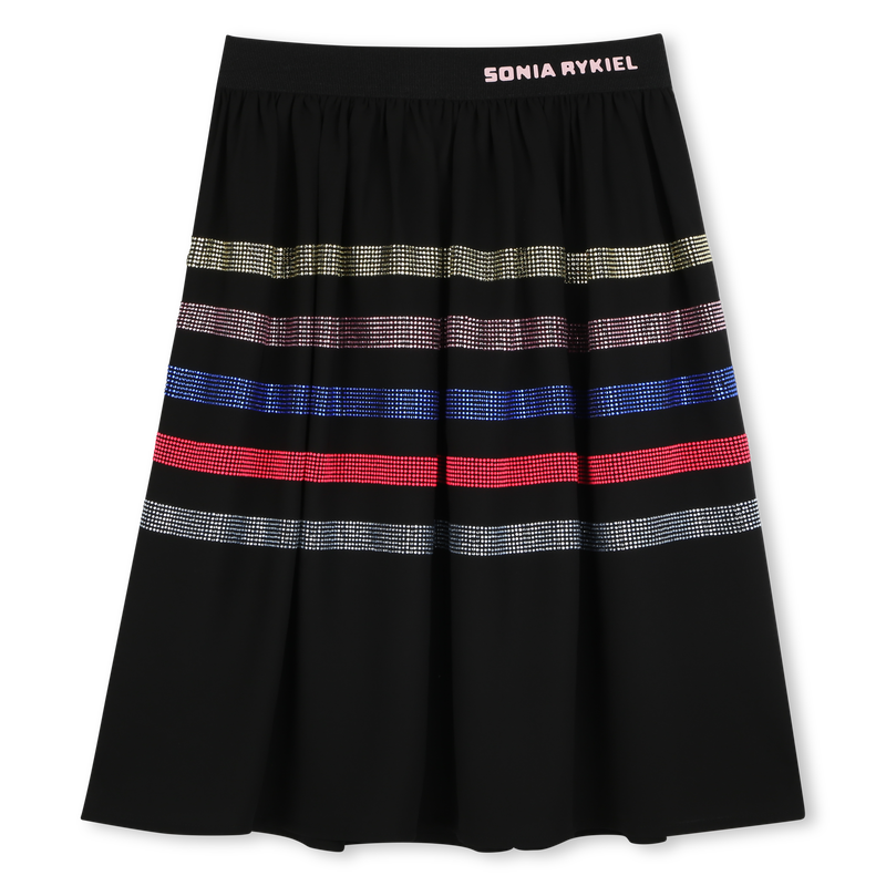 Crepe skirt with diamantés SONIA RYKIEL 
                    GIRL