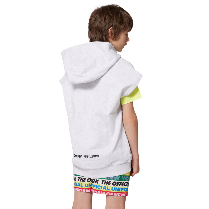 Zip-up sleeveless cardigan DKNY 
                    UNISEX