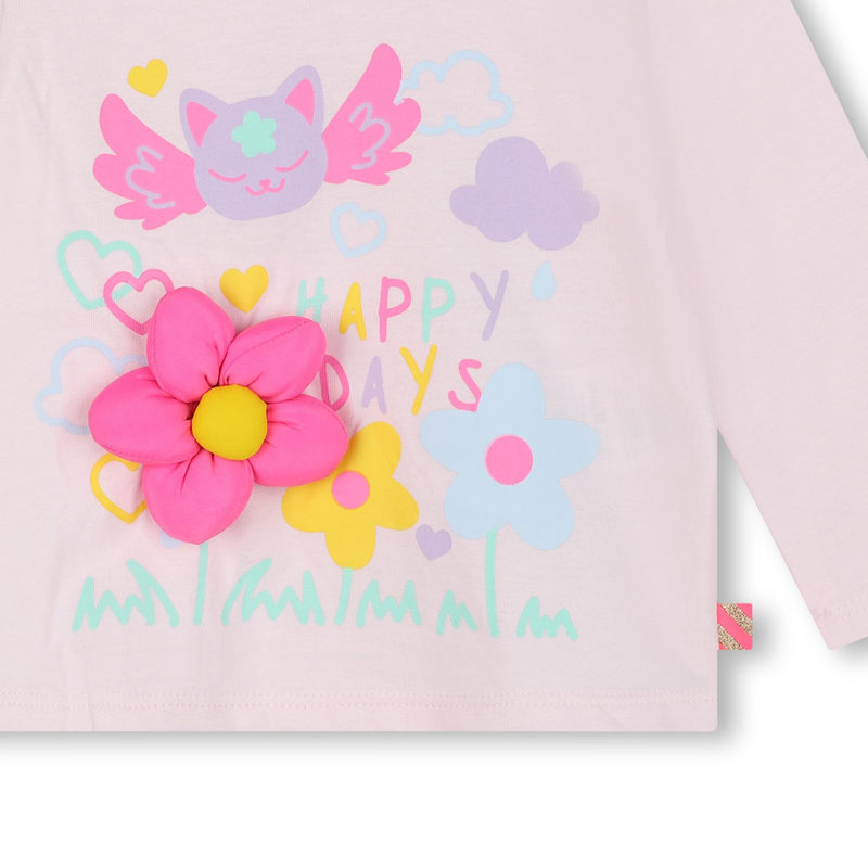 Long-Sleeved Cotton T-Shirt BILLIEBLUSH 
                    GIRL