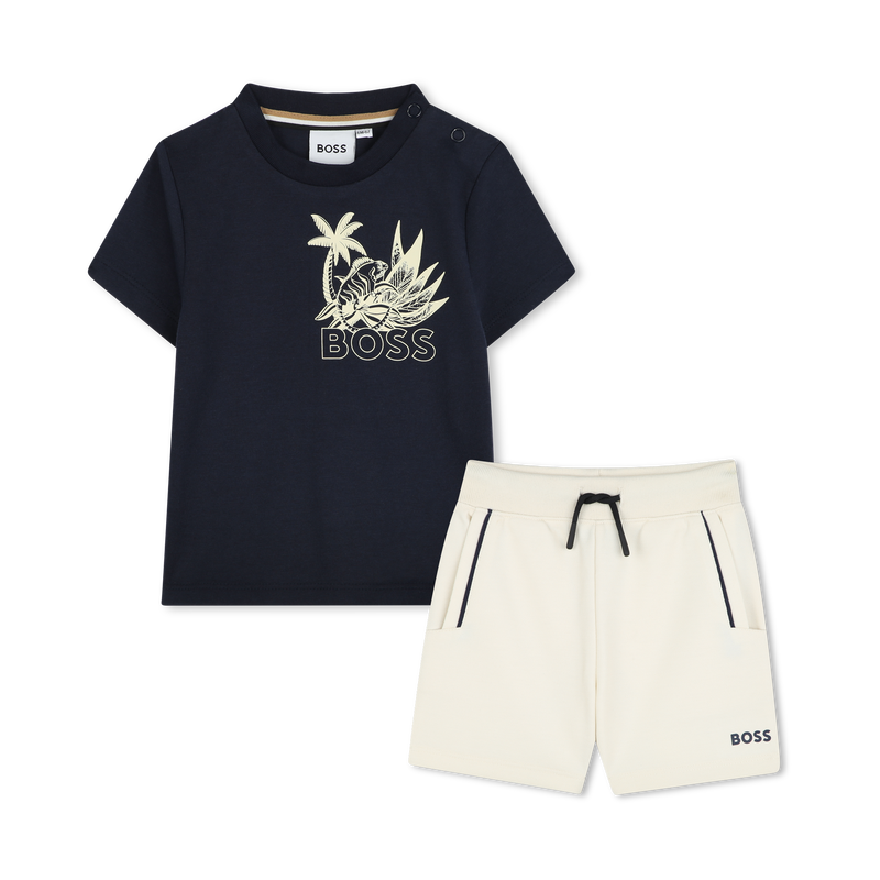 Shorts and T-shirt set BOSS 
                    BOY