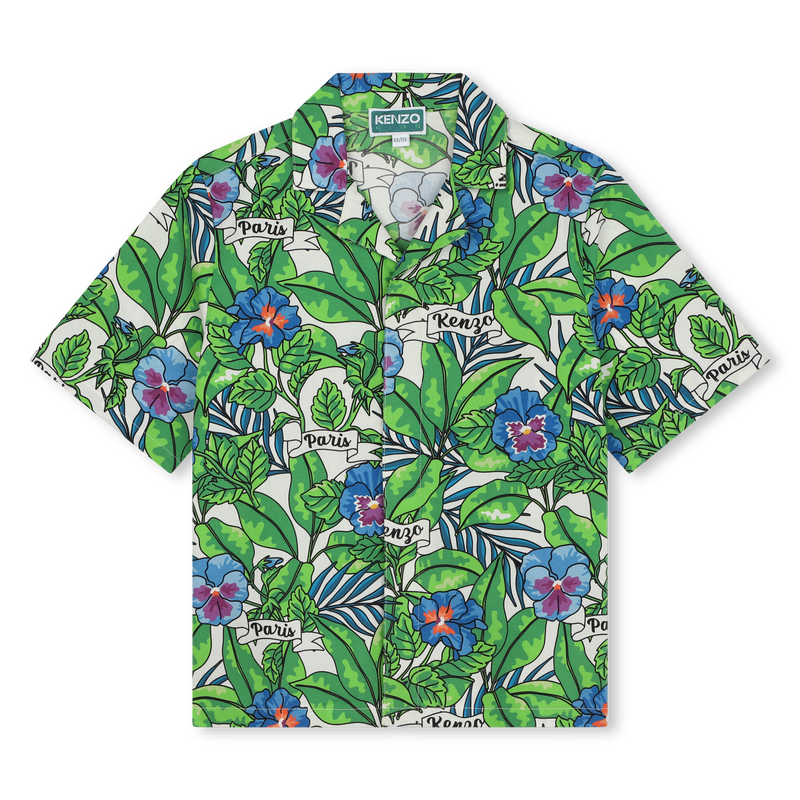 Cotton poplin shirt KENZO KIDS 
                    BOY