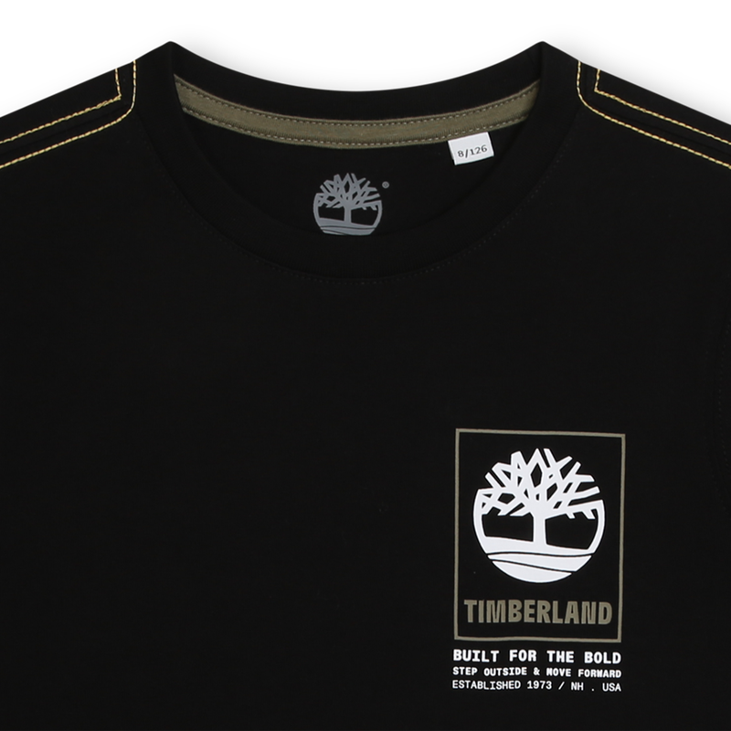 Long-Sleeved Cotton T-Shirt TIMBERLAND 
                    BOY