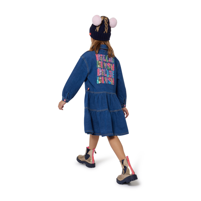 Denim Shirt-Collar Dress BILLIEBLUSH 
                    GIRL