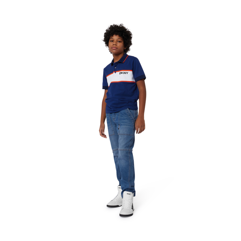 Short-Sleeved Buttoned Polo DKNY 
                    BOY