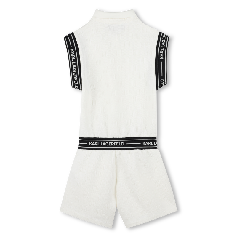 Short-sleeved romper KARL LAGERFELD KIDS 
                    GIRL