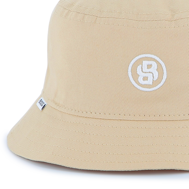 Embroidered cotton bucket hat BOSS 
                    BOY